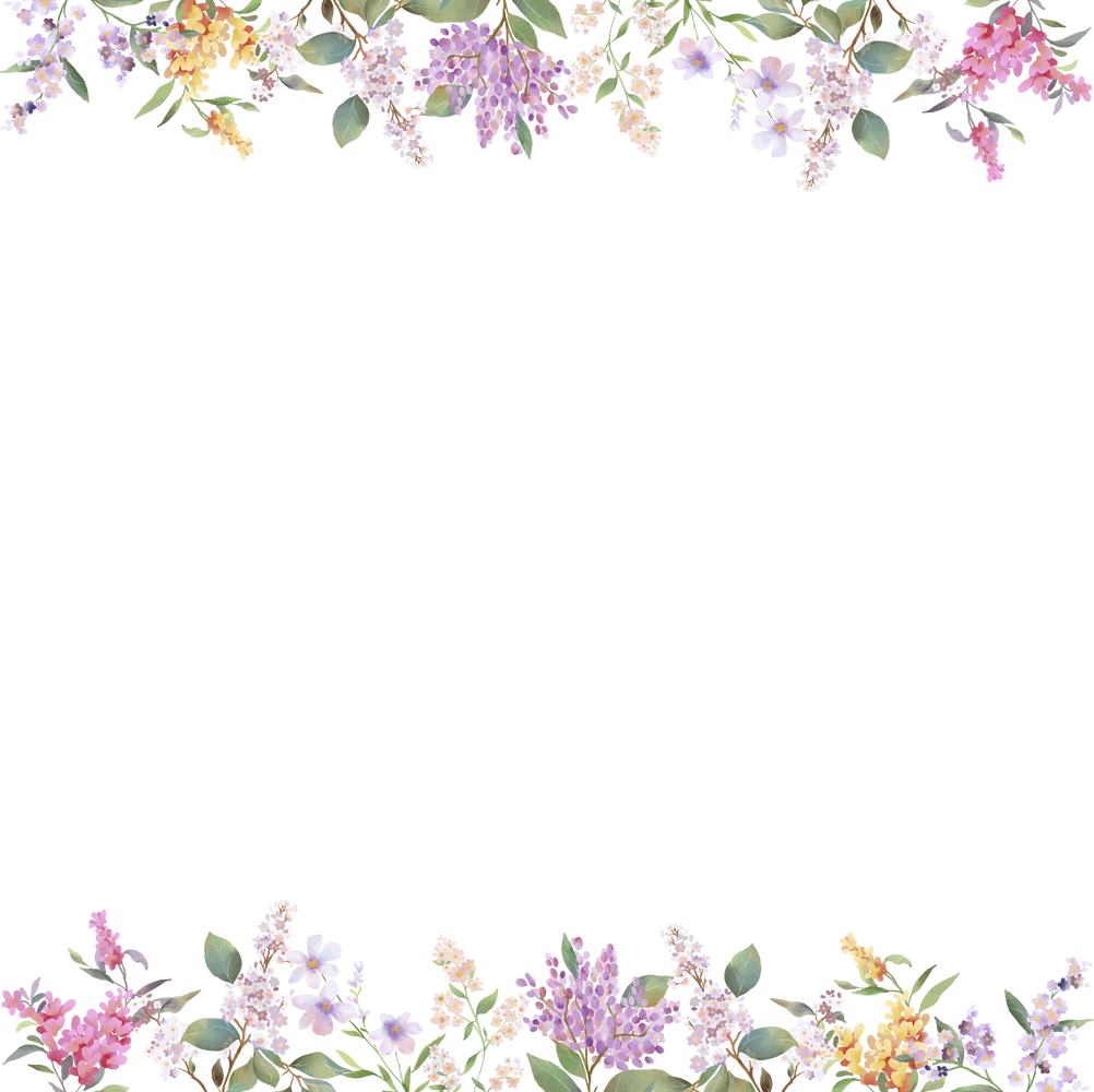 flower border, wildflower frame